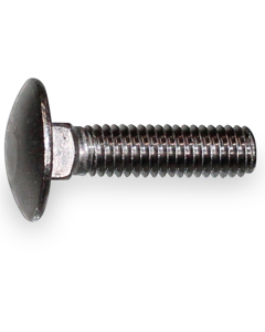 Mushroom head square neck bolt M  6x 25 DIN 603 SST